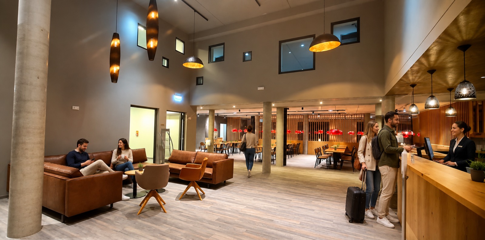 Lobby des EuroHotel Wertheim